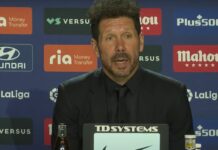 Simeone: «Tenemos que seguir partido a partido sin pensar en otra cosa» simeone