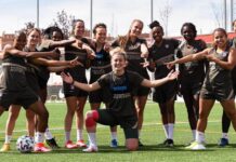 Carmen Menayo vuelve a entrenar con el Atlético carmen menayo