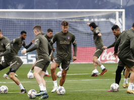 Simeone ensaya un once con muchas novedades para el Elche Simeone, once, Elche