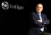 Tebas: «Hay discrepancias de criterio, pero no hay mano negra contra el Atlético» javier tebas mano negra atlético